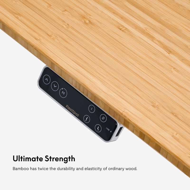Bamboo Standing Desk | FlexiSpot